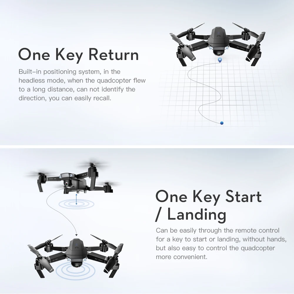 

SG901 4K 1080P RC Quadcapter WIFI GPS RC Drone With Camera Smart Follow Gesture Video Foldable Daul Camera RC Helicopter Dron