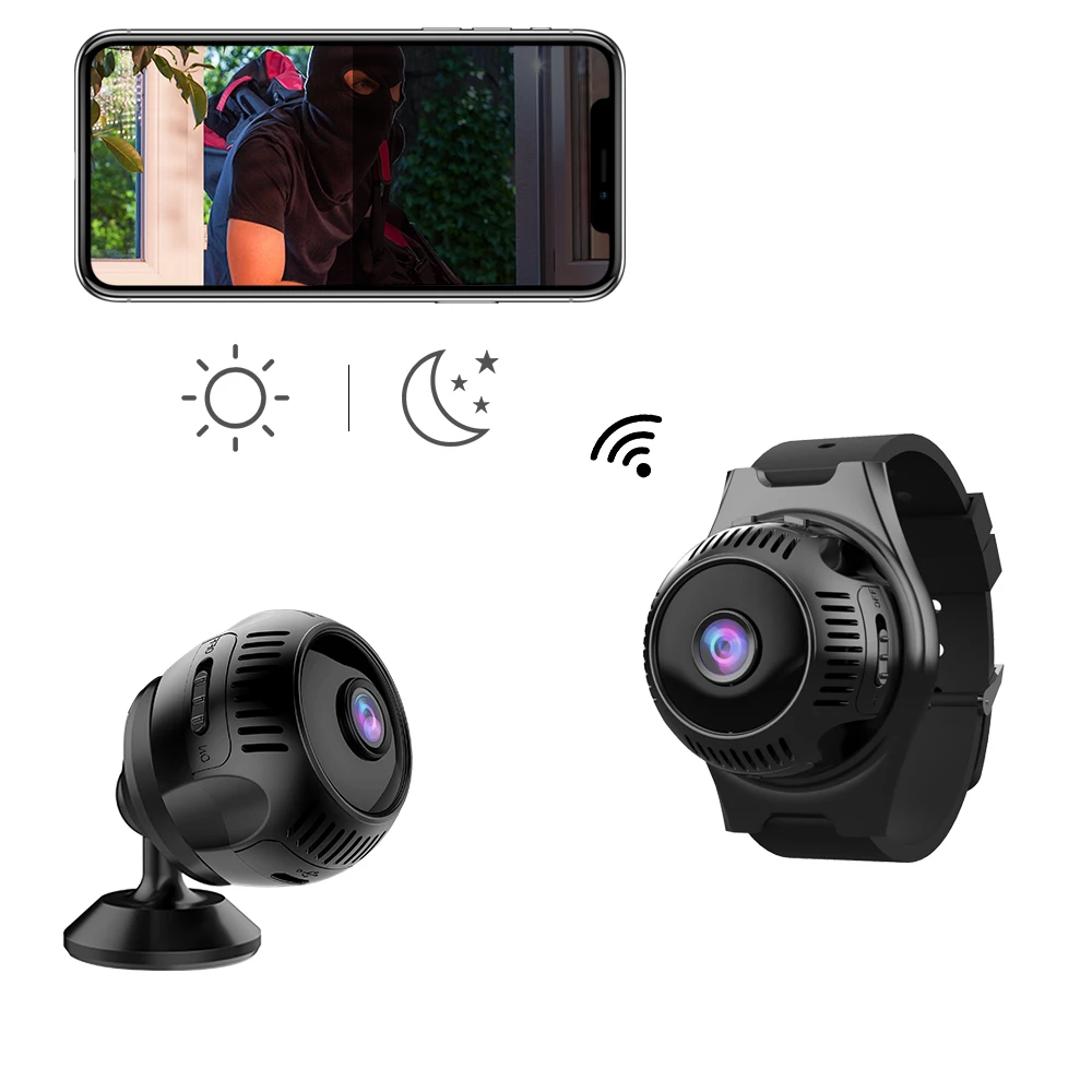 Портативная беспроводная мини Wi Fi камера HD 4K 1080P микро светодиодный ip для Видео