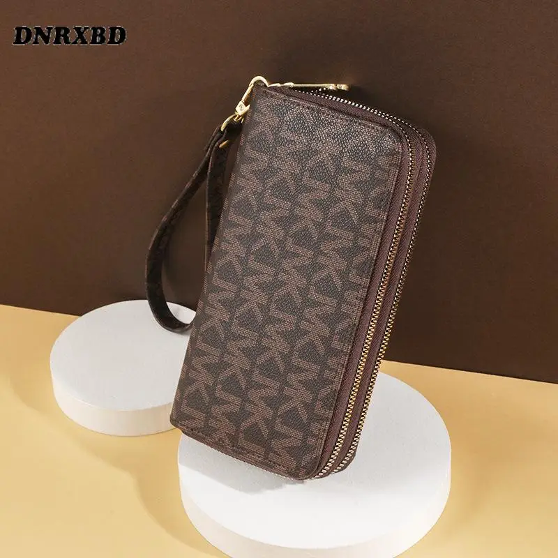 luxury brand women wallets double zippers coin bag mobile phone bag fashion clutch wallet female money bag carteras para mujer free global shipping