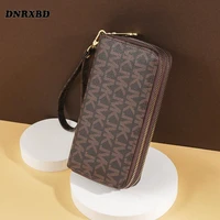 luxury brand women wallets double zippers coin bag mobile phone bag fashion clutch wallet female money bag carteras para mujer