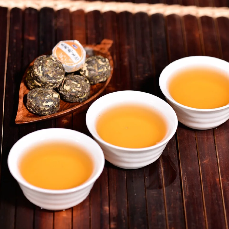 

50pcs10 Different Flavors Mini Yunnan Pu-erh Tea Chinese Pu-erh Tea Chai with Gift Bag