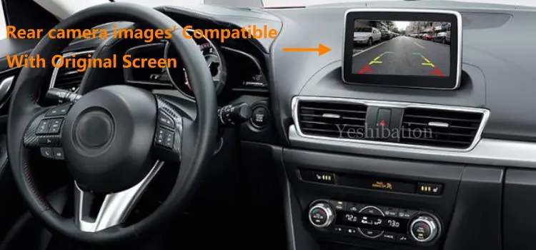 Для Mazda 3 Мазда 3 Axela BM Sedan 2013~ Автомобильная камера заднего вида, комплекты RCA и экран