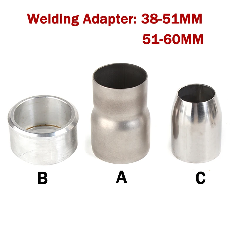 

38-51mm / 51-60mm Universal Modified Exhaust Muffler Pipe Welding Adapter Stainless Steel CNC Conversion Adapter for Motorcycle