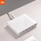 Оригинальное зарядное устройство Xiaomi USB-C 60 Вт Выход Type-C 6 USB-портов QC 3,0 Быстрая зарядка 18 Вт x2 + 24 Вт (5 В = a макс.) для ноутбука Iphone