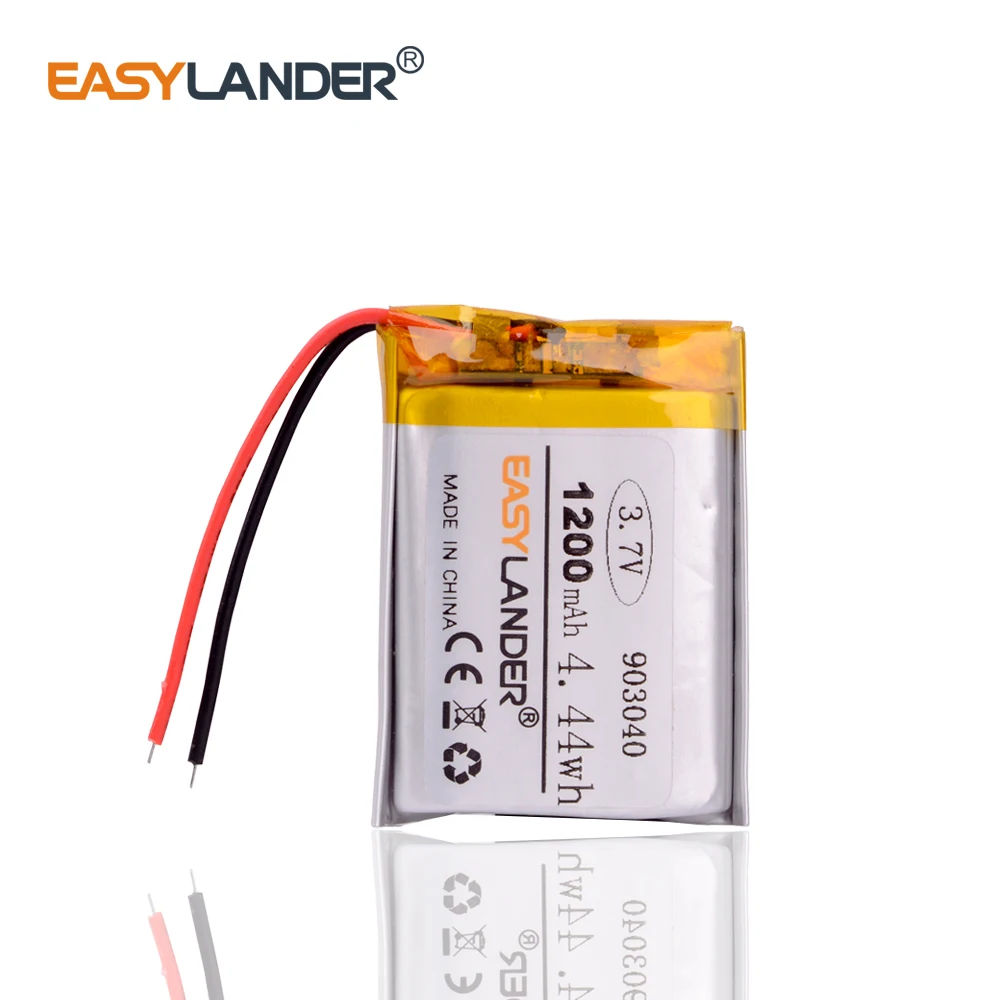 903040 3 7 V 1200mah литий полимерный аккумулятор с защитной платой для MP5 Bluetooth наушников