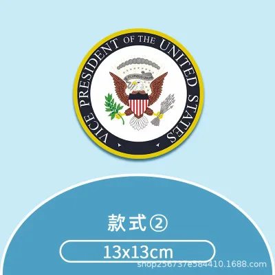 

13CM American Badge Car Stickers Personality Creative Reflective Magnetic Auto Stickers Decorative Garland Necessary