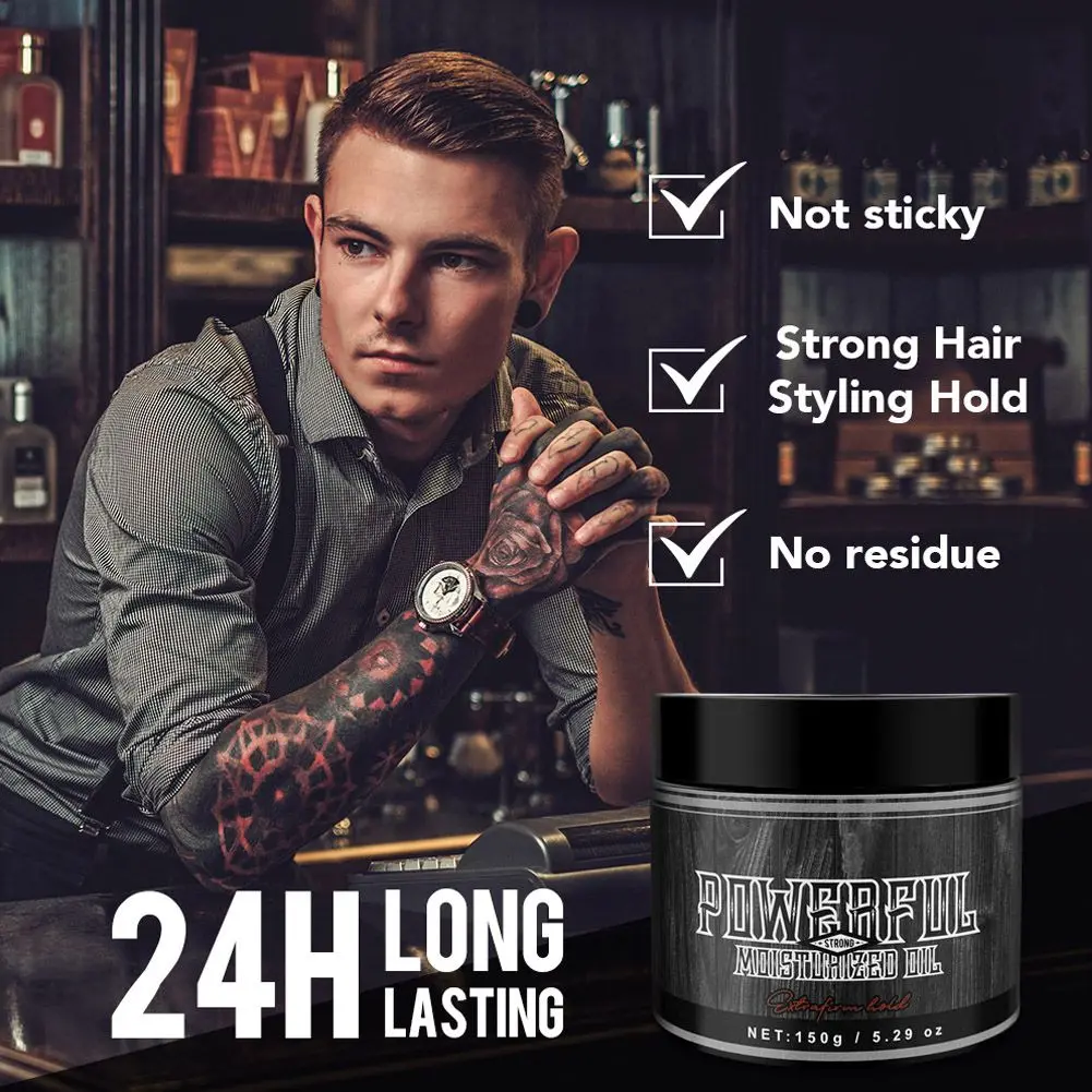 

Long-lasting Natural Non Greasy Strong Hold Fashion Modeling Hair Styling Wax Long Lasting Pomade Extra Strong Hold Hair Gel Wax