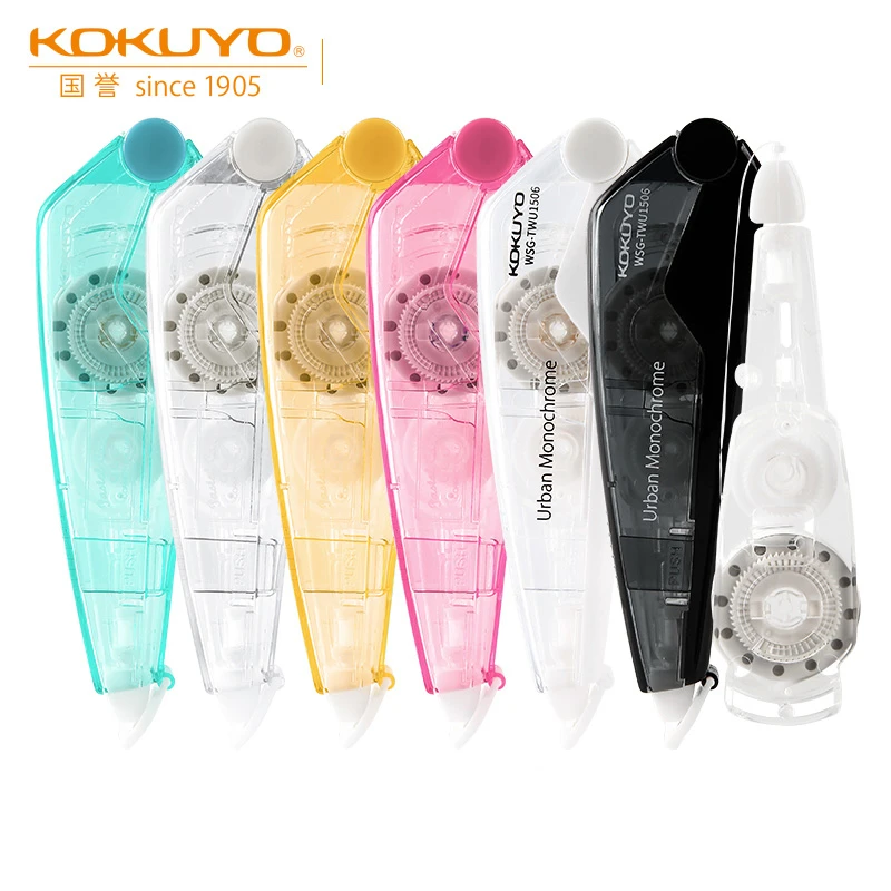 KOKUYO Pastel лента для коррекции печенья женская прозрачная простая конструкция
