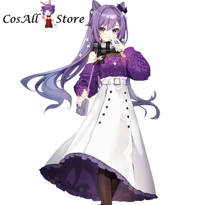

{CosAll} New Game Cosplays Genshin Impact Keqing daily outfits Cosplay Costume Halloween Costumes