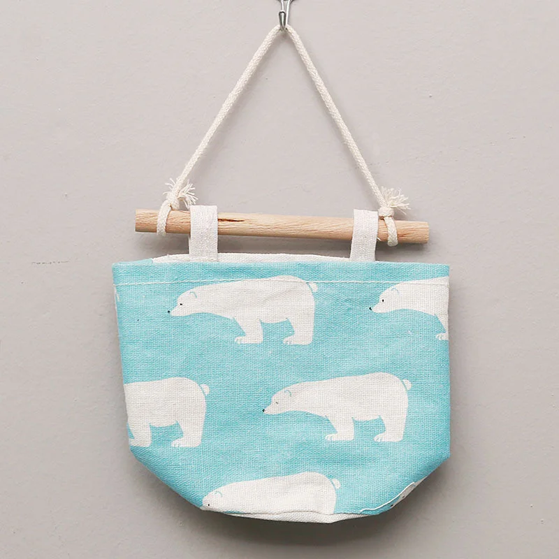 Хлопчатобумажная ткань подвесной органайзер для хранения бюстгальтера шкаф