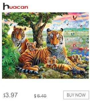 Алмазная картина Huacan, животные, жираф, 5 шт., пейзаж, стразы, вышивка, полная квадратная дрель, вышивка крестиком, мозаика, домашний декор