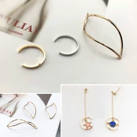 color preserving copper accessories diy earrings made of material opening ring c shaped with holesi rregular earrings pendants