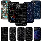 Чехол-накладка для iPhone 11, 12, 8 Plus, Mini Pro, X, XR, XS Max, 4, 5, 7, 6, 6S, 8, SE, водонепроницаемый, с химической формулой