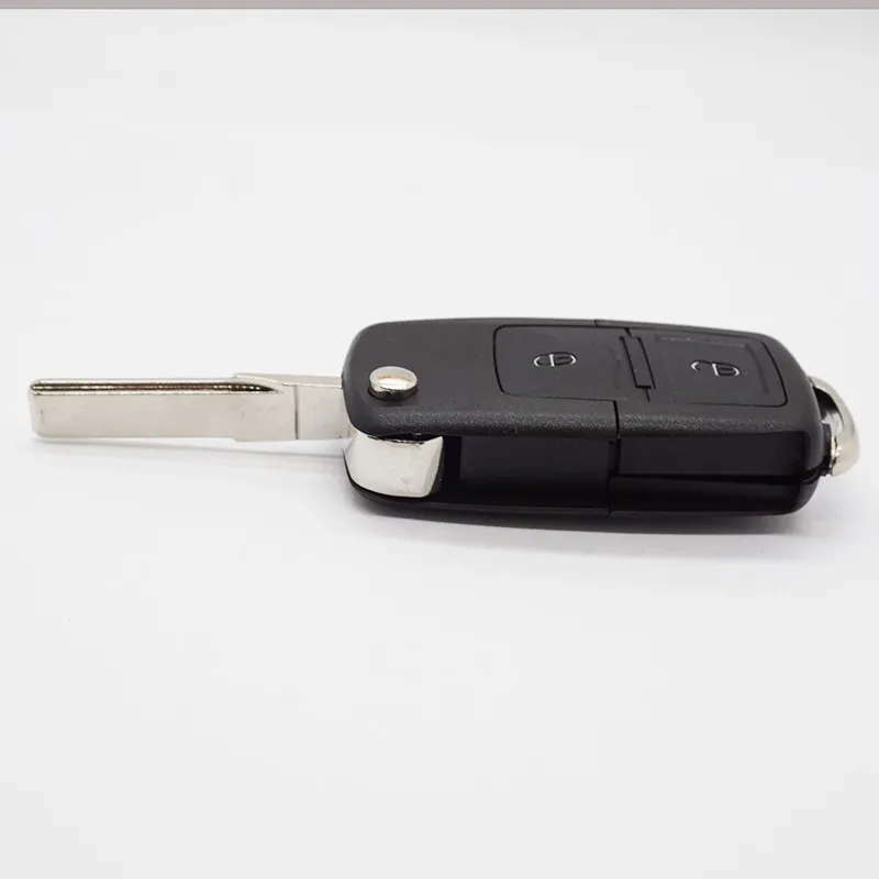 Xinyuexin Складной Дистанционный чехол для ключей FOB VW Polo Passat B5 B6 Tiguan Golf 4 5 Seat Skoda HU66 Blade 2