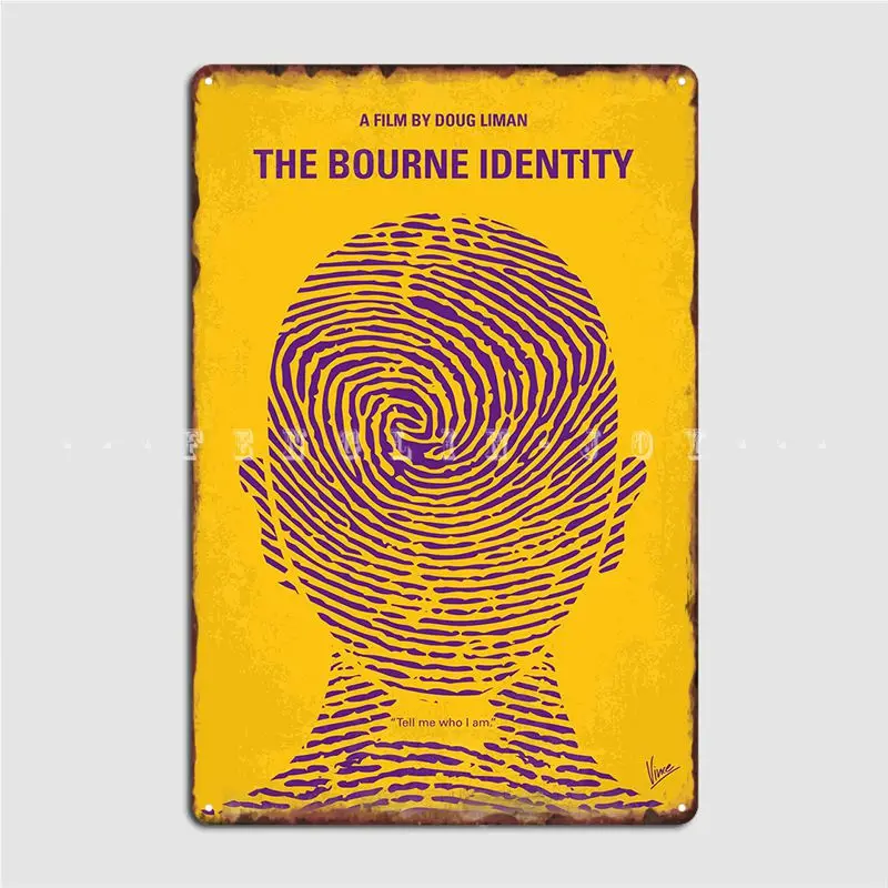 

The Bourne Identity Minimal Movie Poster Man Metal Plaque Poster Club Party Pub Garage Funny Plaques Tin Sign Posters