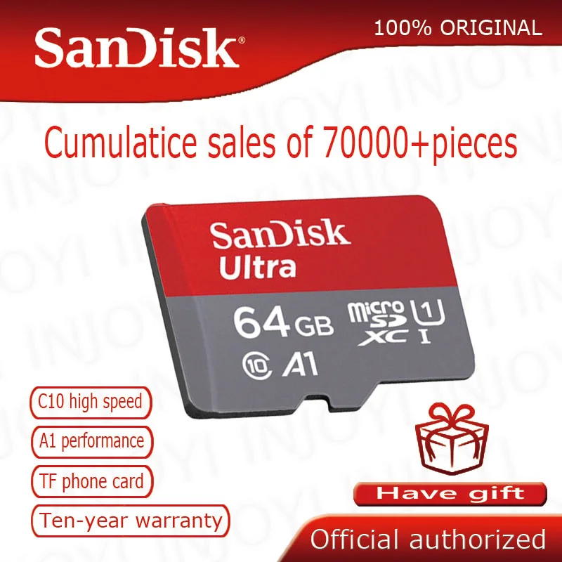 SanDisk карта памяти Micro SD 16 ГБ 32 ГБ 64 Гб 128 Гб MicroSD Max 80 м/с Uitra C10 TF карта C4 8G cartao de memoria