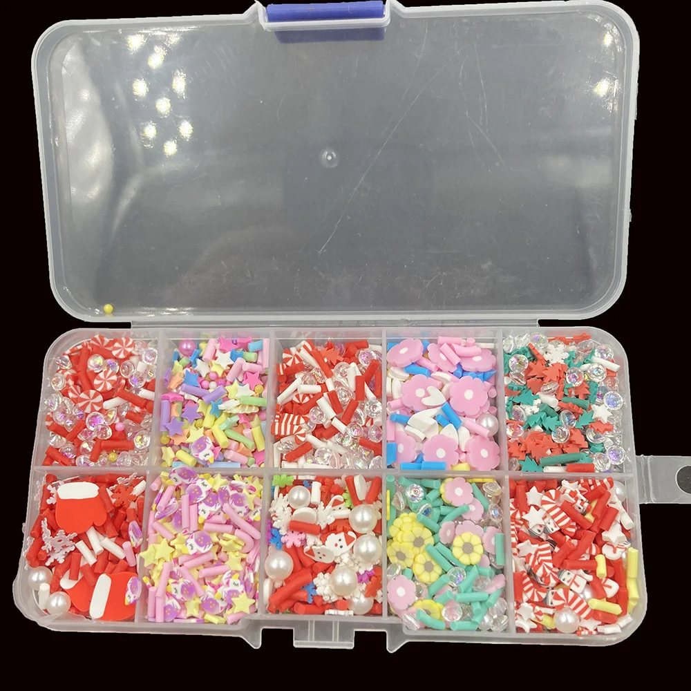 1 коробка Красочная рождественская серия для Хэллоуина полимерная Горячая глина