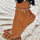Новинка; Женские пляжные ножные браслеты с бусинами и звездами ручной работы в богемном стиле; Ювелирное изделие в стиле бохо; Подарок