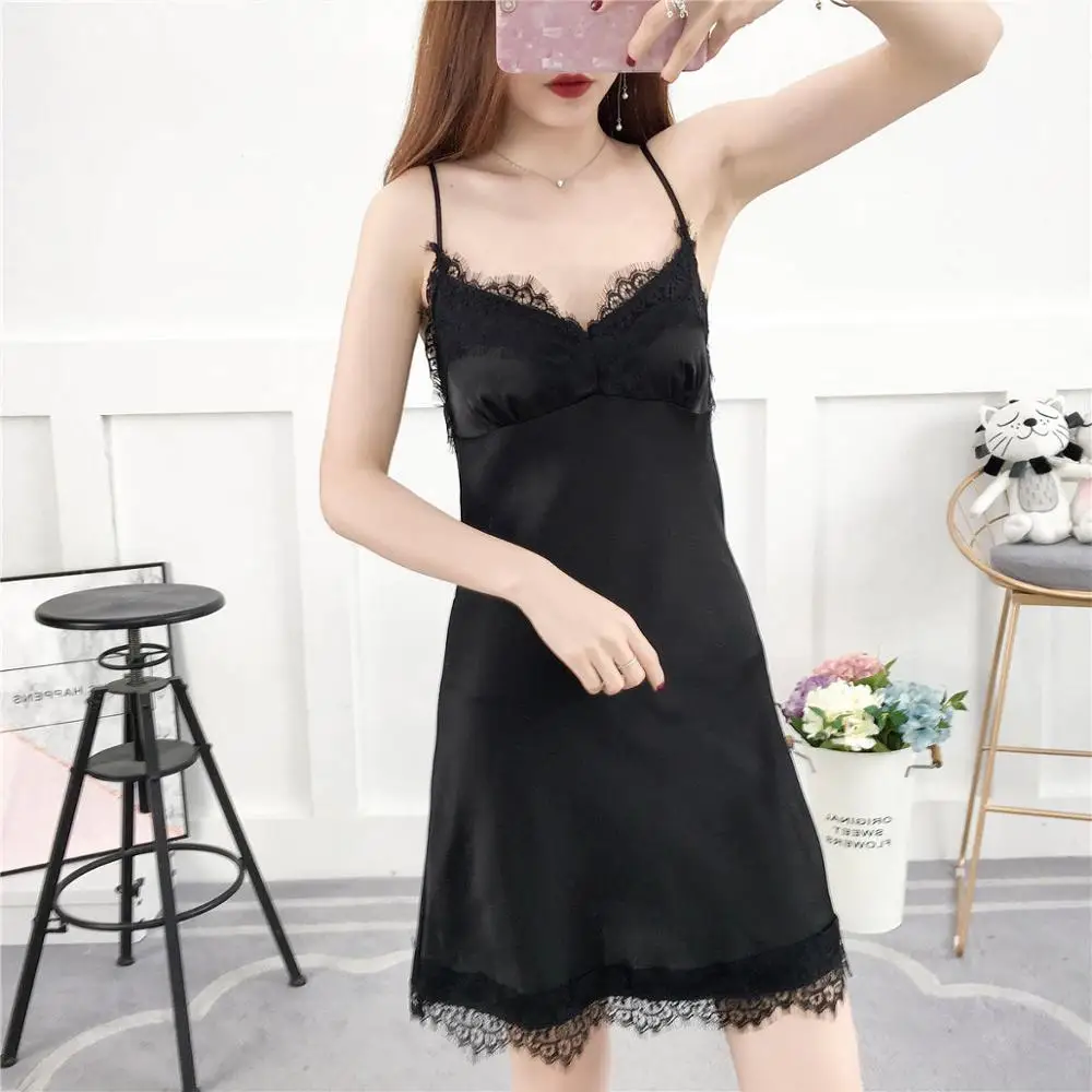 Пикантные женские ночные рубашки кружевное Ночное платье в стиле пэчворк