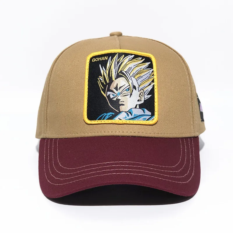 Высококачественная бейсбольная кепка с рисунком аниме Dragon Ball s бейсболка для мужчин и женщин хип-хоп кепка летняя дышащая сетчатая бейсболка Мужская шляпа