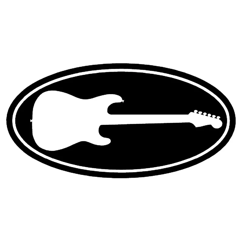

Creative Car Sticker Guitar Fashion Decor Decal Waterproof Sunscreen Accessories Vinyl Black/Silver,17cm*8cm