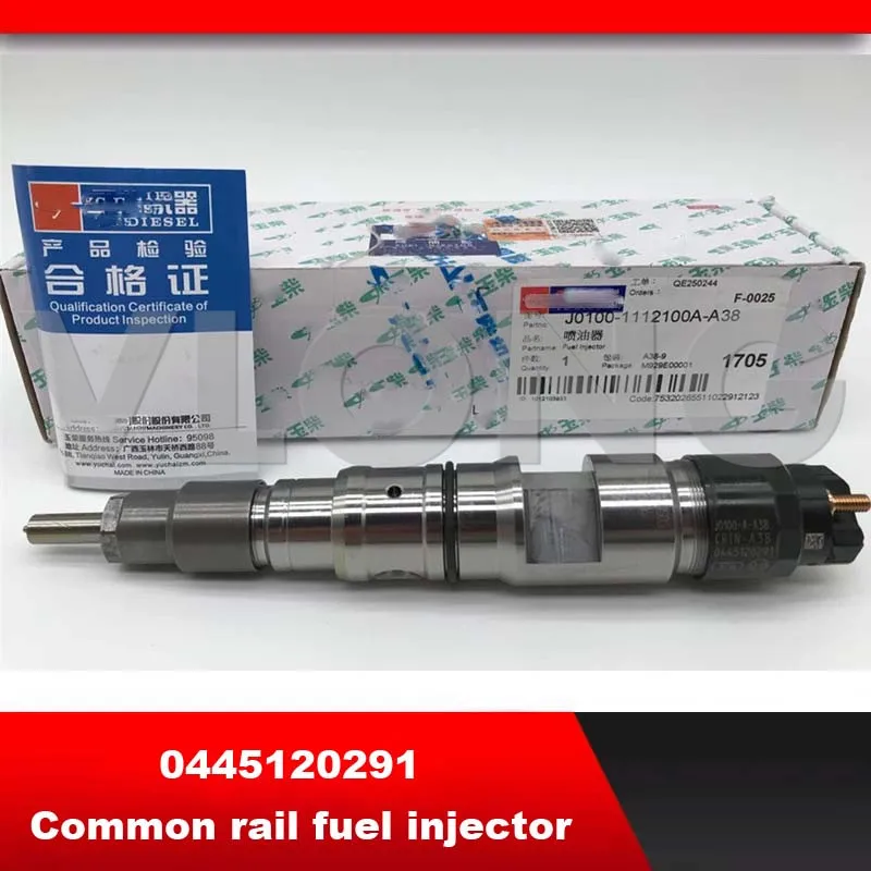 

New Common Rail Fuel Dies/el Injector Assembly 0445120438 0445120291 for Yuchai YC6J EU4 YC4E