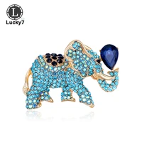 alloy full rhinestone acrylic elephant brooch exaggerated animal clothing corsage brooch new spot supply clothing accessories