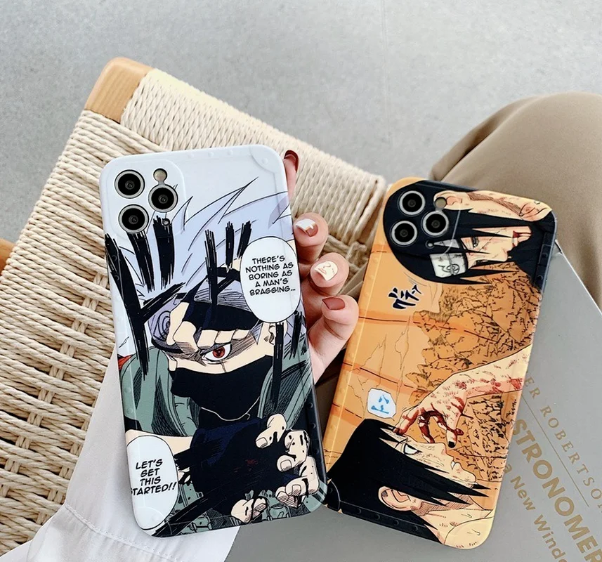Силиконовый чехол Наруто для IPhone 13 pro max 7 / 8 /Plus X XS XR Max 11 12/Pro/с милым рисунком | Дом и