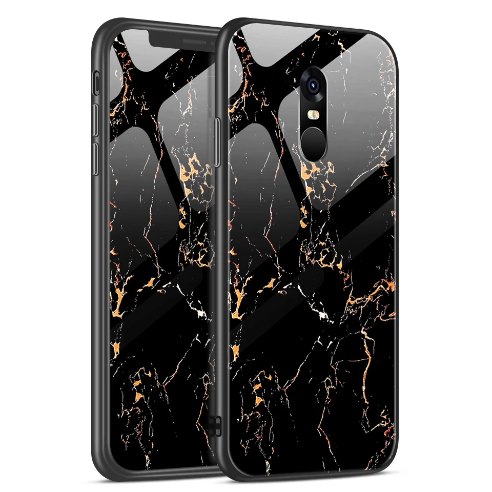 W344 Для Xiaomi Redmi Note 4/4X роскошный чехол из закаленного стекла для Remi Note 4 Pro CN Version/4 Gobal Version Fashion Soft Edge Shell - Цвет: W344