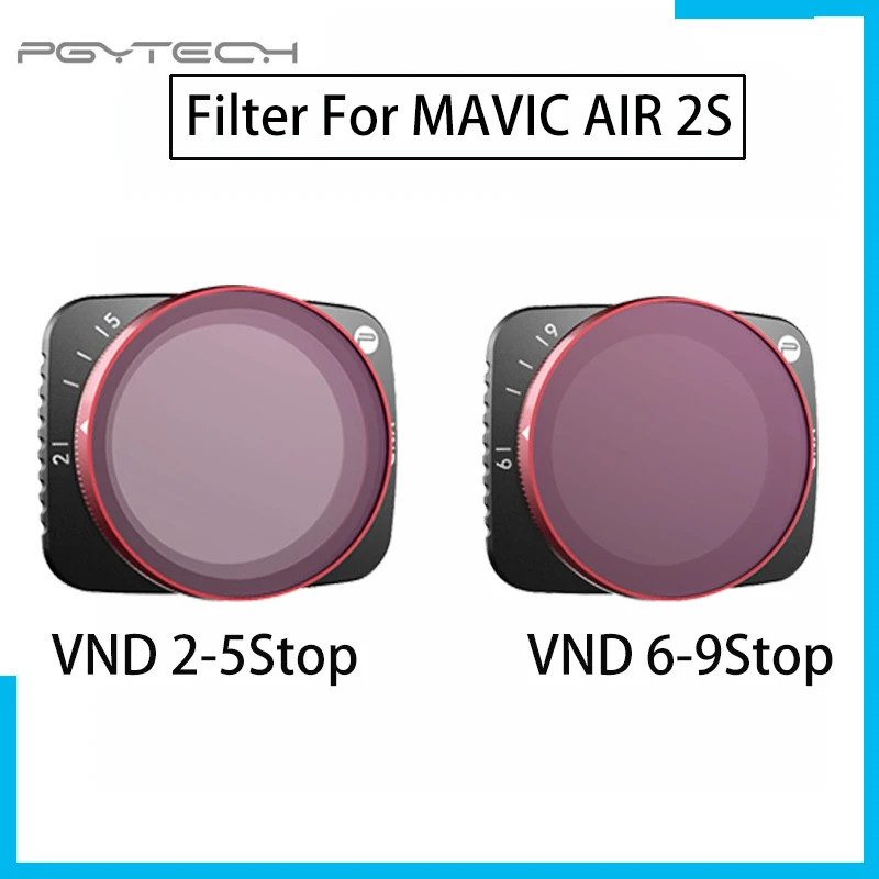 

PGYTECH Mavic Air 2S 2-5 stops 6-9 stops VND фильтр для Dji Mavic Air 2S Аксессуары профессиональные фильтры для объектива камеры