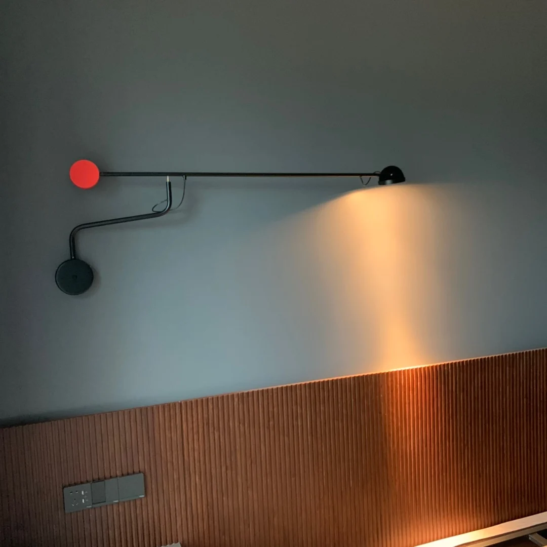 Sala de Jantar Luz do Sofá Nordic Pesca Longo Pólo Multifuncional Telescópica Balancim Leitura Lâmpada Parede 17 Luminárias de parede