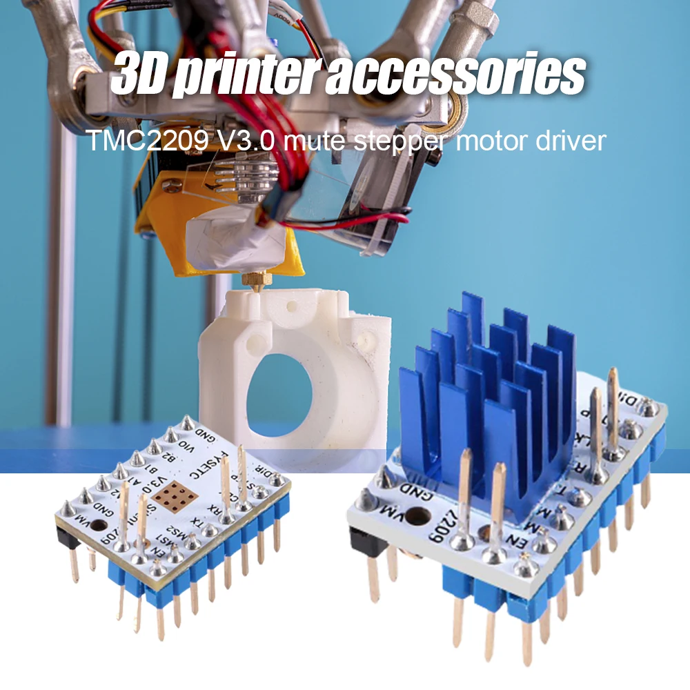 

Шаговый драйвер двигателя V3.0, шаговые палочки, бесшумный драйвер, 256 микрошагов, ток А, пик VS TMC2209
