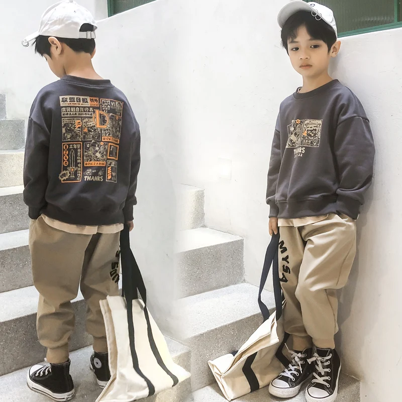 

Korean Style Baby Clothes Autumn Boy Designer Luxury Baby Clothes Fashion Personalised Roupas Infantis Clothes for Kids AB50TZ