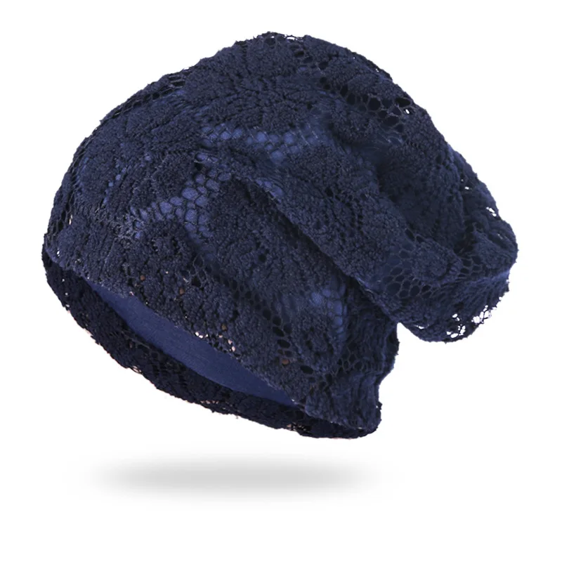 Стек шапка женская зимняя трикотажные проволока полые кружева цветок головной