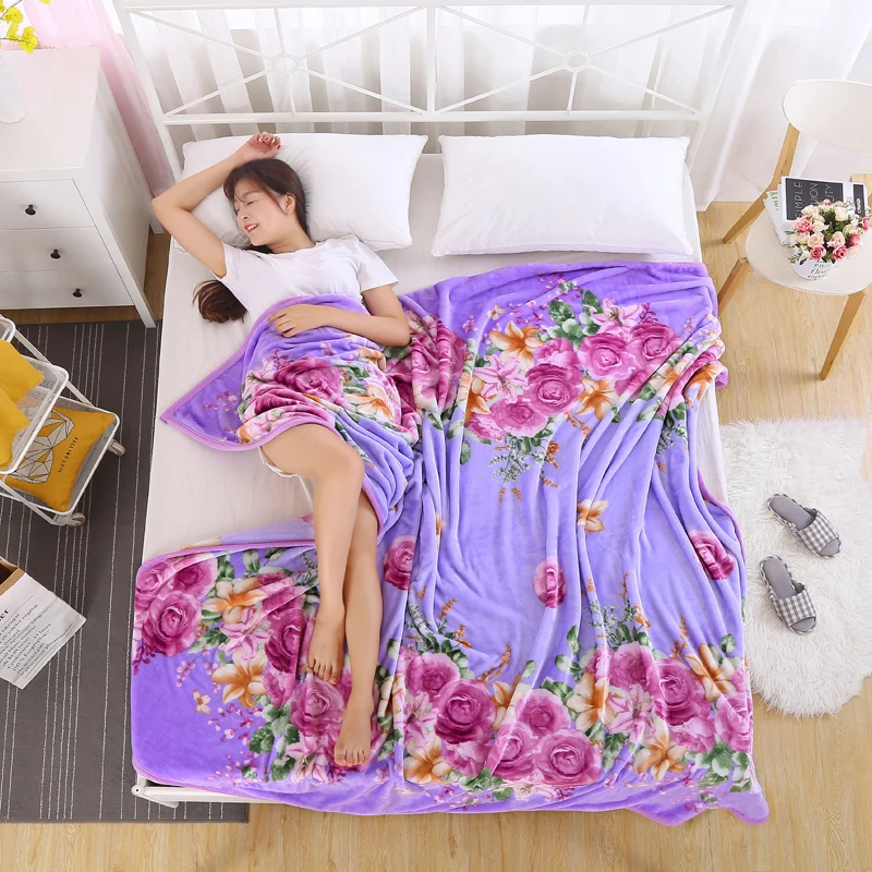 Одеяла с цветами одеяла полные близнецы королева и Король взрослых мягкие пледы