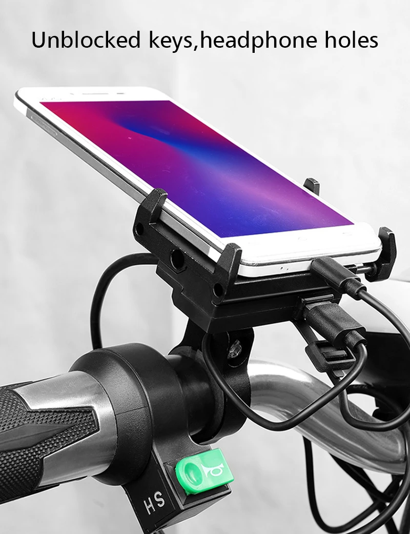 GUB держатель для телефона для велосипеда USB Chargerable алюминиевый сплав MTB дорожный велосипед мото gps подставка для смартфона подставка для 4-6," поддержка телефона