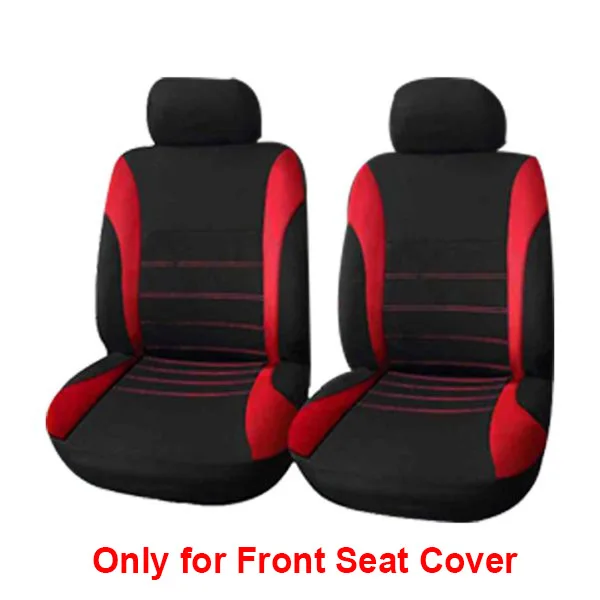 4pcs Red 4 шт./9 шт. универсальные автомобильные чехлы для сидений, аксессуары, чехлы для сидений для Лада Фольксваген, красные, синие, серые, желтые, зеленые, защита для автомобильных сидений - Название цвета: 4pcs Red