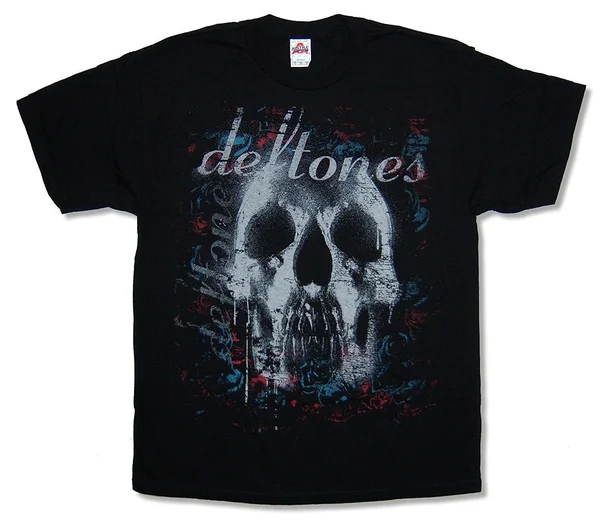 

Adult the Deftones "Skull" Black Tee Shirt Printed T Shirts,Leisure T-Shirt