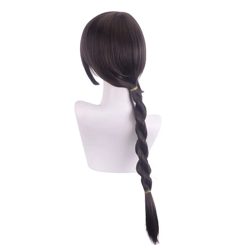 

Aonuma Neiru Wig Cosplay Costume Anime WONDER EGG PRIORITY Brown Braids Hair Halloween Party Role Play