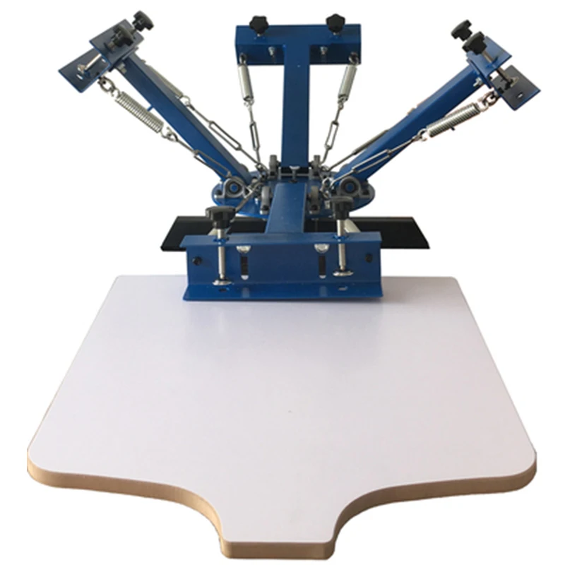 4 цвета 1 станция машина для шелкотрафаретной печати/Оборудование печати на