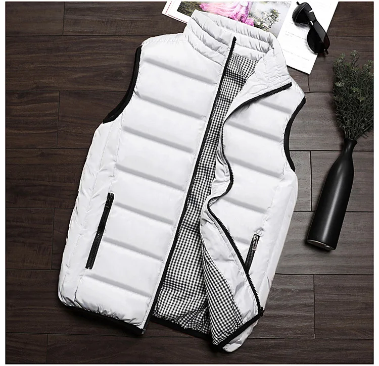 INS Ultra-fire bao kuan MEN'S Vest Outdoor Vest Clothing Autumn& Winter Coat Men down Feather Cotton Vest