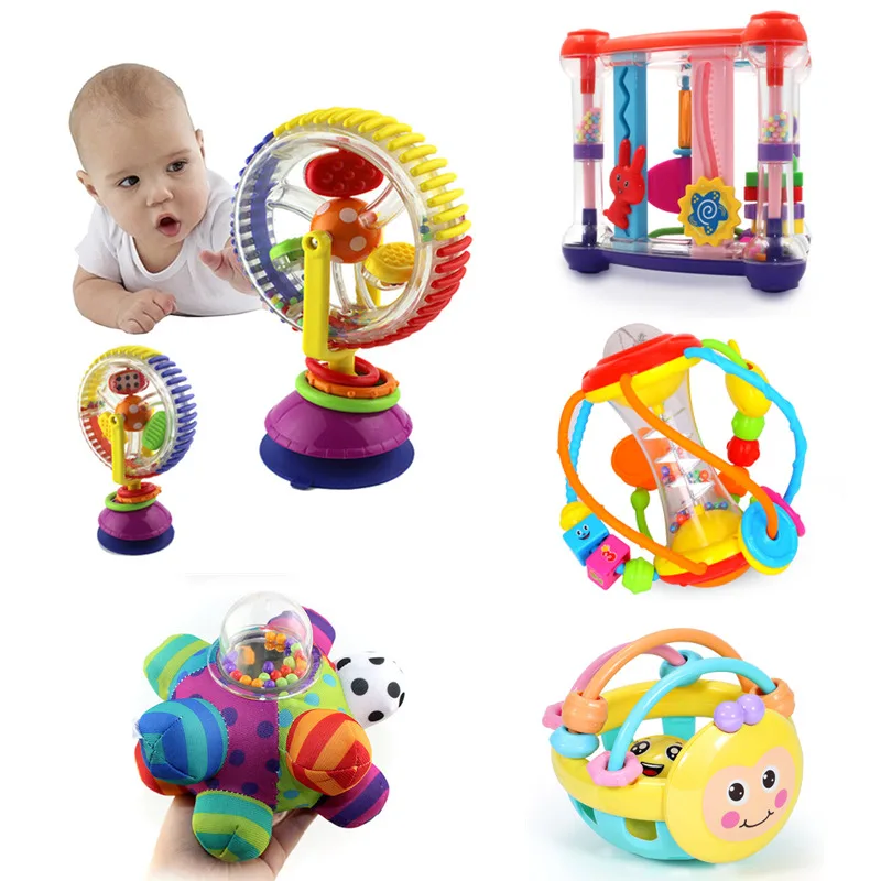 

Детские игрушки для детей от 0 до 12 месяцев, Обучающие Детские погремушки, шар для активности, детская головоломка-мяч для захвата ребенка