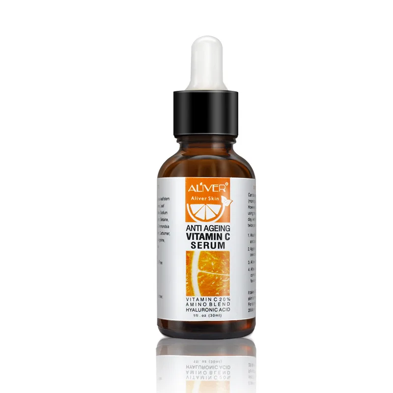 

30ml Vitamin C Serum for Face, Topical Facial Serum with Hyaluronic Acid, Vitamin E, 1 fl oz