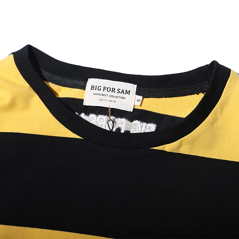 

Dueweer Mens Tshirts Tops Tees Black Red Stripe Oversized Colorblock Streetwear Streak Long Sleeve Cotton T-shirt