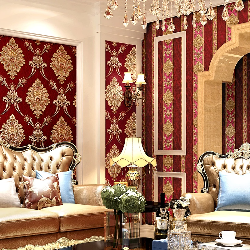 Обои 3D Флизелиновые в европейском стиле для романтической свадьбы спальни -