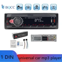 newest 12v single 1din bluetooth car stereo audio in dash input receiver usb tf mp3 radio player autoradio can app connection