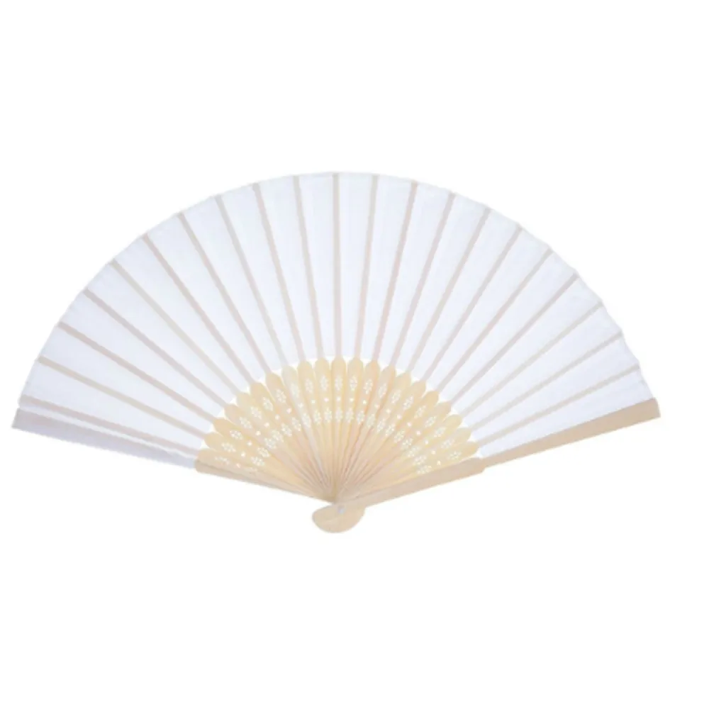 Chinese style bamboo fans decorative lace silk fabric folding hand dance flower wedding party ball Home Practice 19JUL29 | Дом и сад