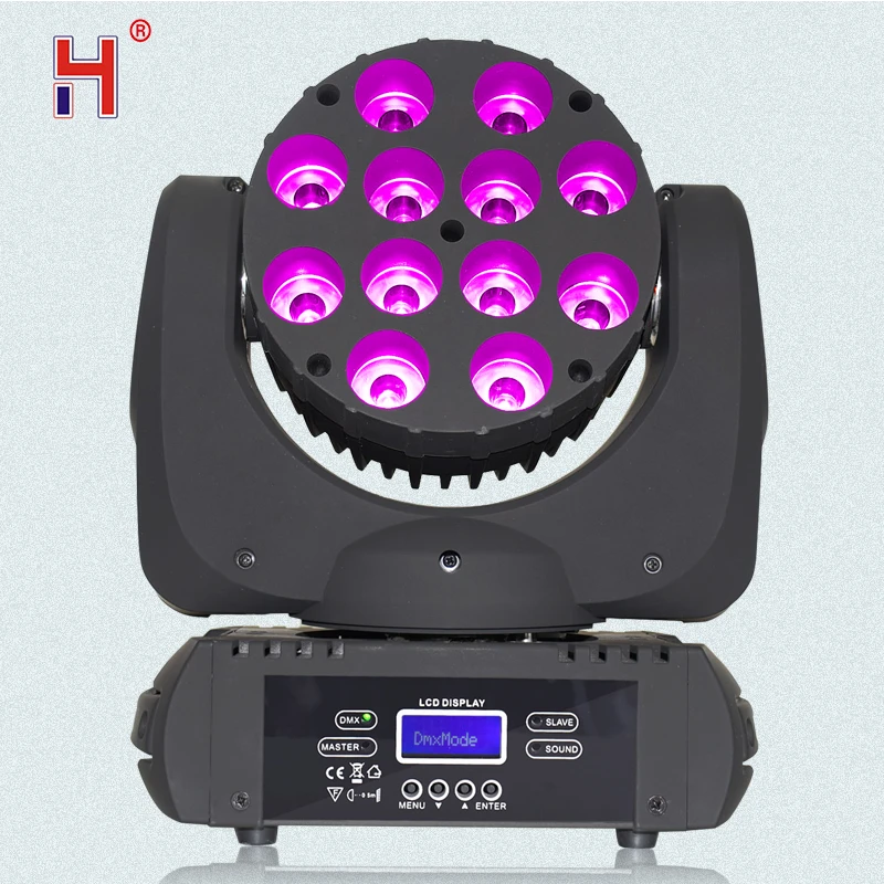 Dj Lyre Dmx сценический светильник Led Moving Head Beam 12X12W Rgbw профессиональный Mini 10W точечный