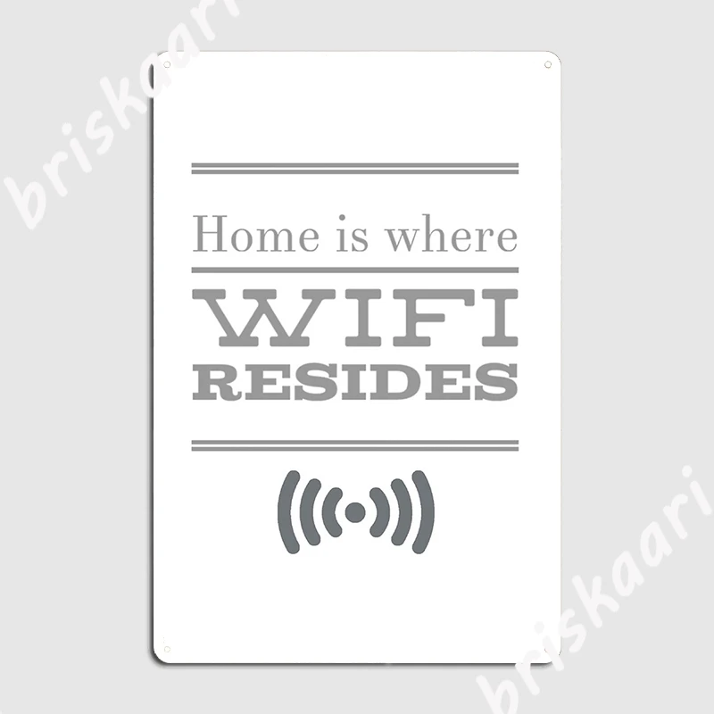 Металлический плакат с Wi-Fi на стену пещера украшение для паба жестяной | Дом и сад