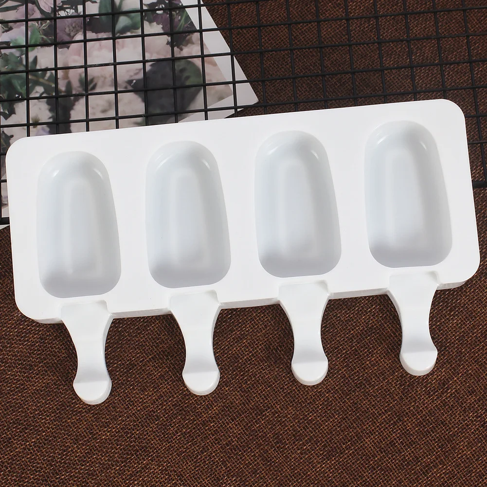 

Attached Ice Cream Mold Popsicle Silicone Molds Portable Homemade Fruit Juice Dessert Ice Pop Lolly Tray Mould Kitchen Tools